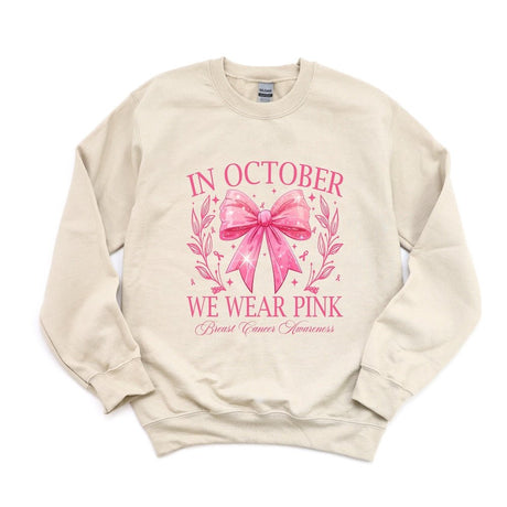 In October, We Wear Pink (Ribbon) DTF transfer - Print Pony™