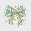 It's the most Wonderful Time of the Year Coquette Green Ribbon DTF transfer - PrintPony
