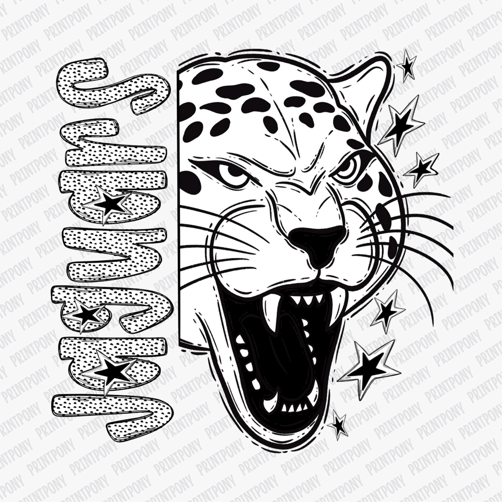 Jaguars Dotted Design DTF Transfer - PrintPony