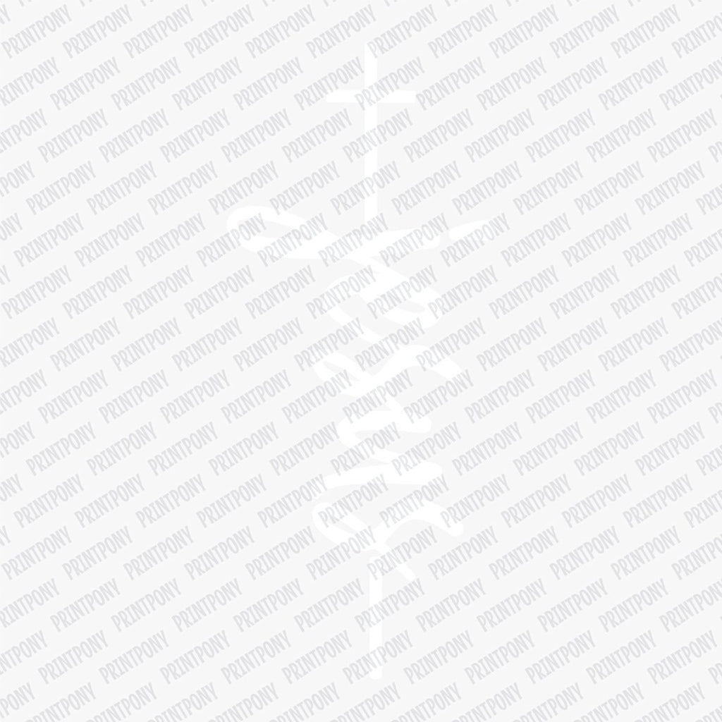 Jesus design with cross DTF Transfer - PrintPony