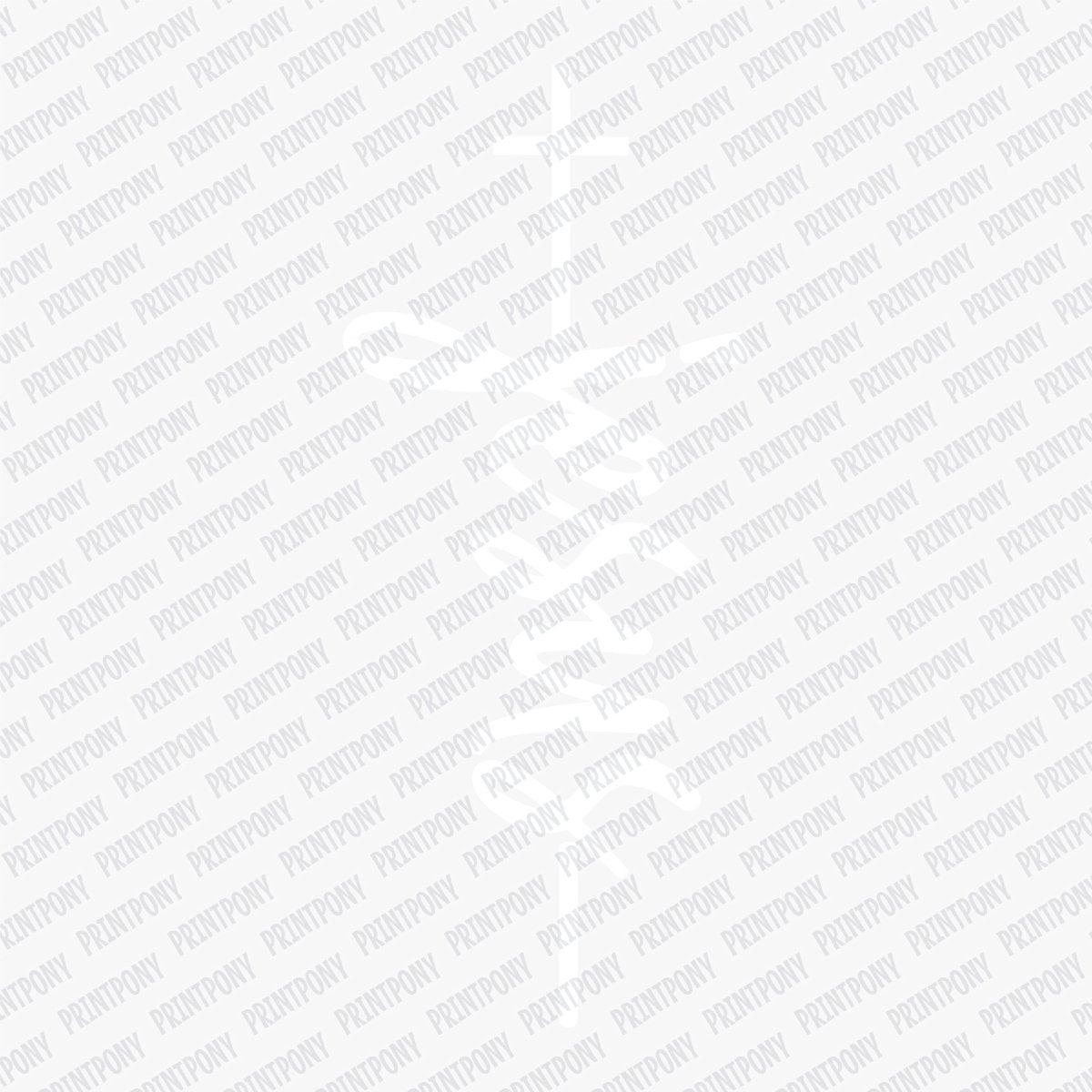 Jesus design with cross DTF Transfer - PrintPony