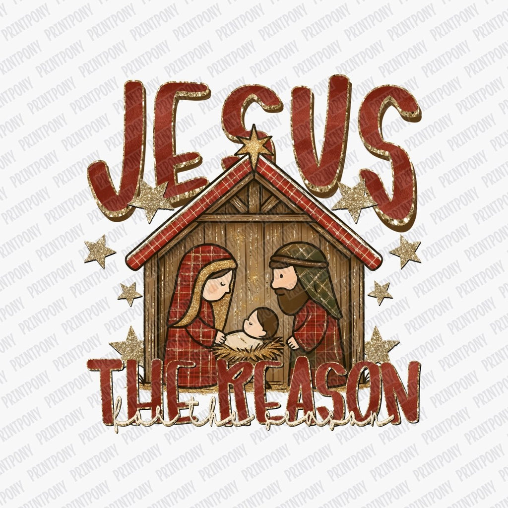 Jesus is the Reason for the Season DTF transfer - PrintPony
