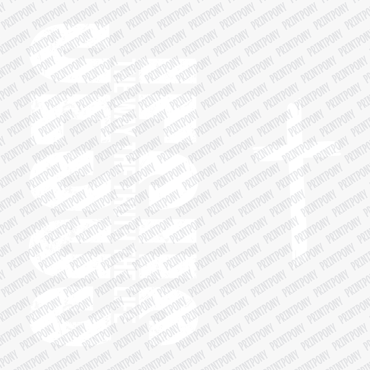 Jesus, the Way, the Truth, the Life - DTF Transfer - PrintPony®