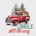 Jingle all the way Truck DTF transfer - PrintPony