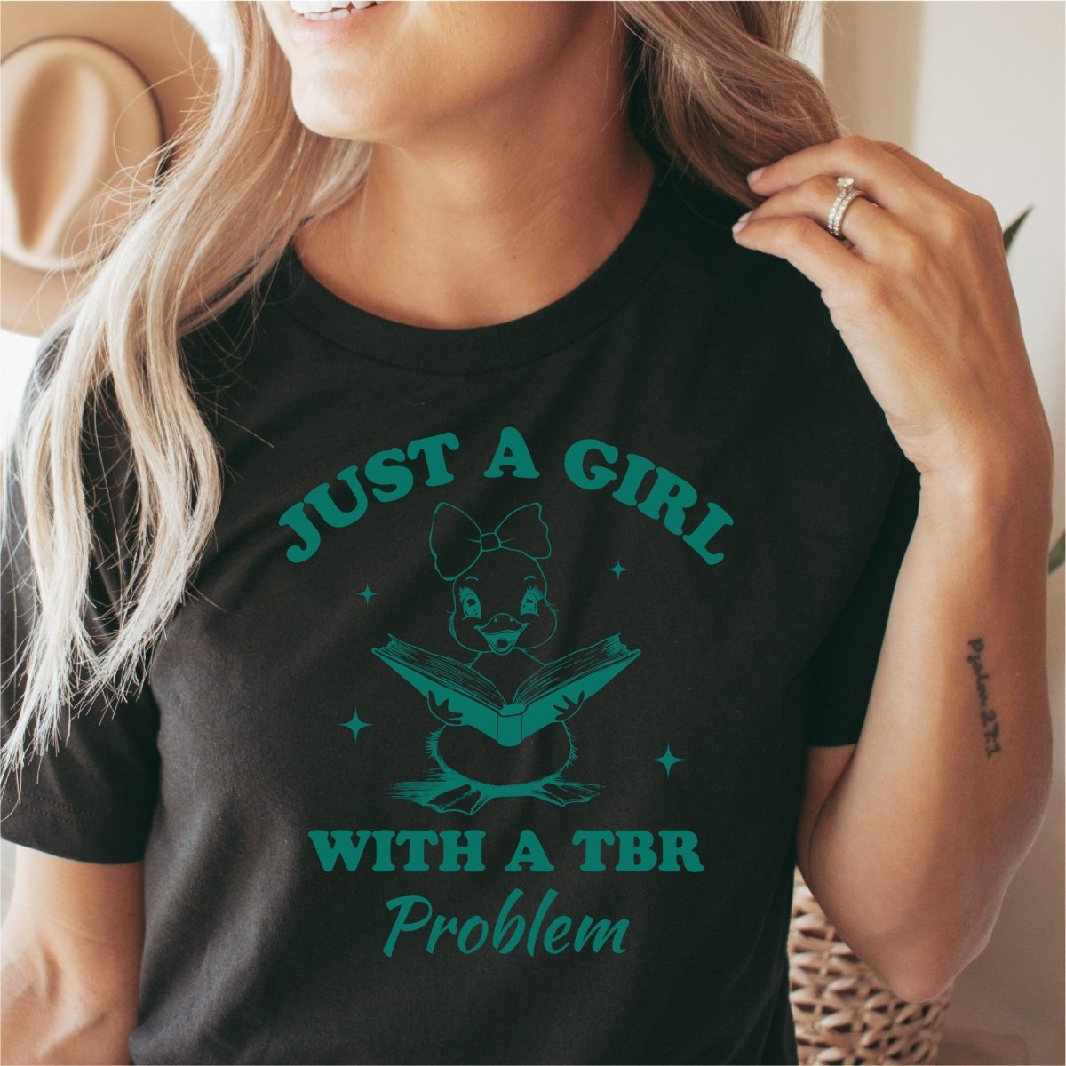 Just a Girl with a TBR Problem - DTF Transfer - PrintPony¬Æ