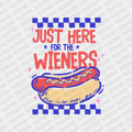 Just here for the Wieners Patriotic DTF transfer - PrintPony
