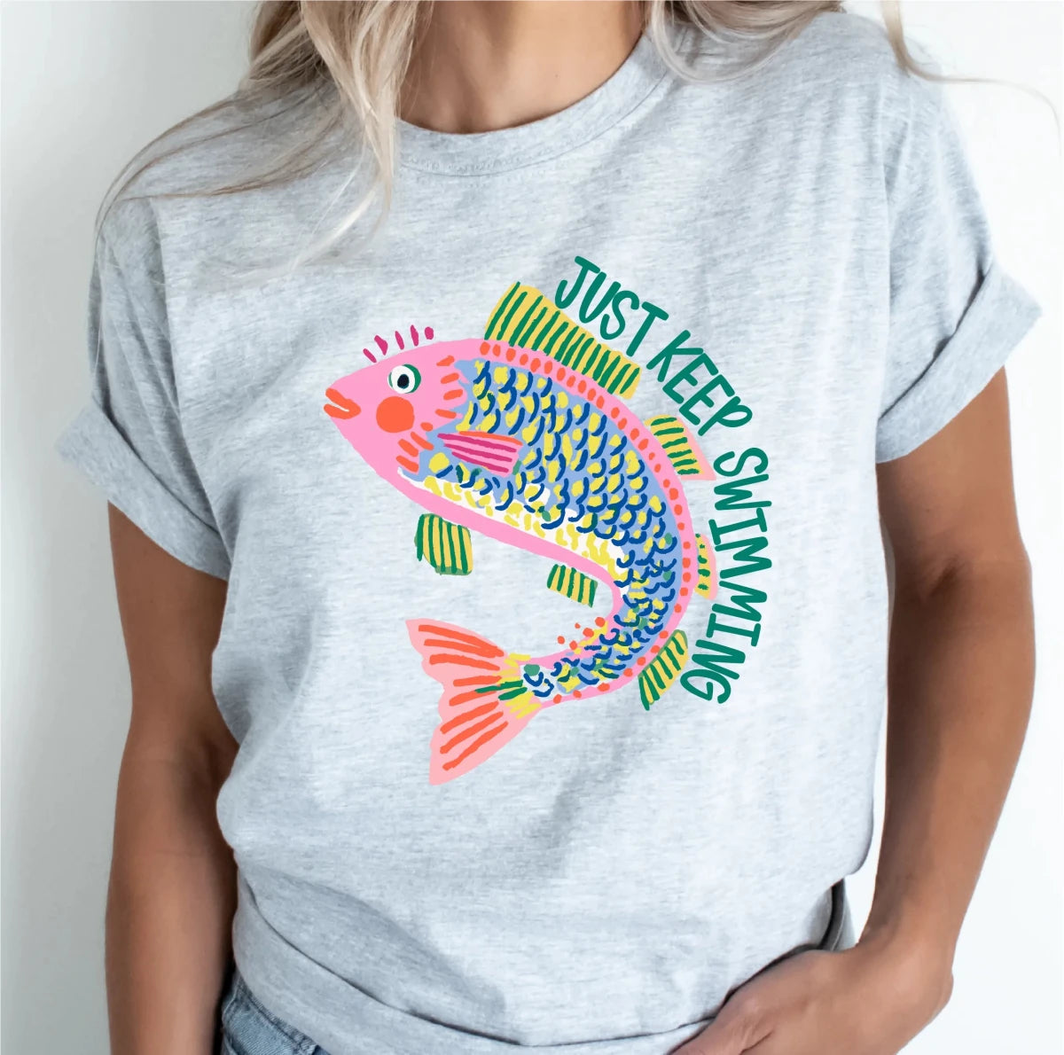 Just Keep Swimming DTF transfer - PrintPony