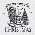 Just Waiting for Christmas (Black) DTF transfer - PrintPony