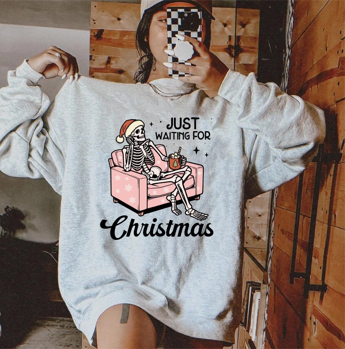 Just Waiting for Christmas DTF transfer - PrintPony¬Æ