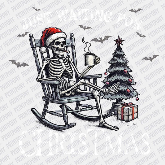 Just Waiting for Christmas (white) DTF transfer - PrintPony