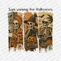 Just Waiting for Halloween Brushstroke DTF Transfer - PrintPony