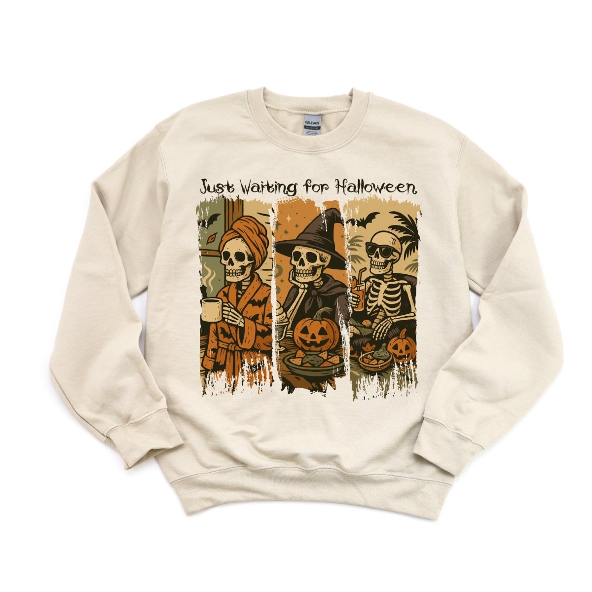 Just Waiting for Halloween Brushstroke DTF Transfer - PrintPony™