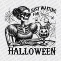 Just Waiting for Halloween DTF transfer - PrintPony