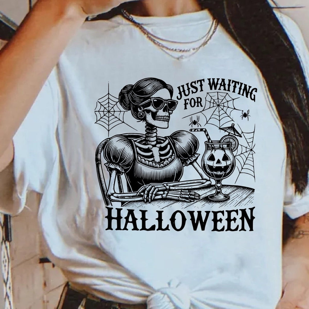 Just Waiting for Halloween DTF transfer - PrintPony