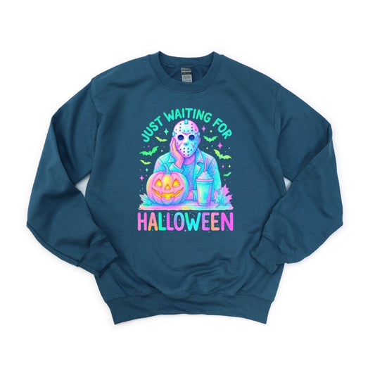Just Waiting for Halloween Iridescent DTF Transfer - PrintPony™