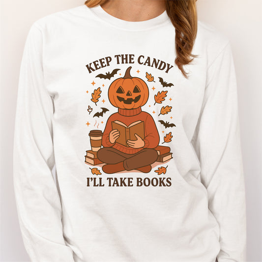Keep the Candy, I'll Take Books DTF Transfer