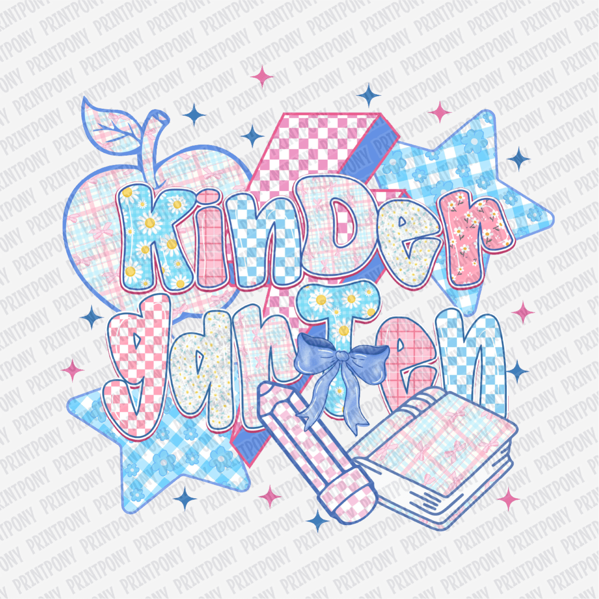 Kinder Garten Pastel Coquette - DTF Transfer - PrintPony¬Æ
