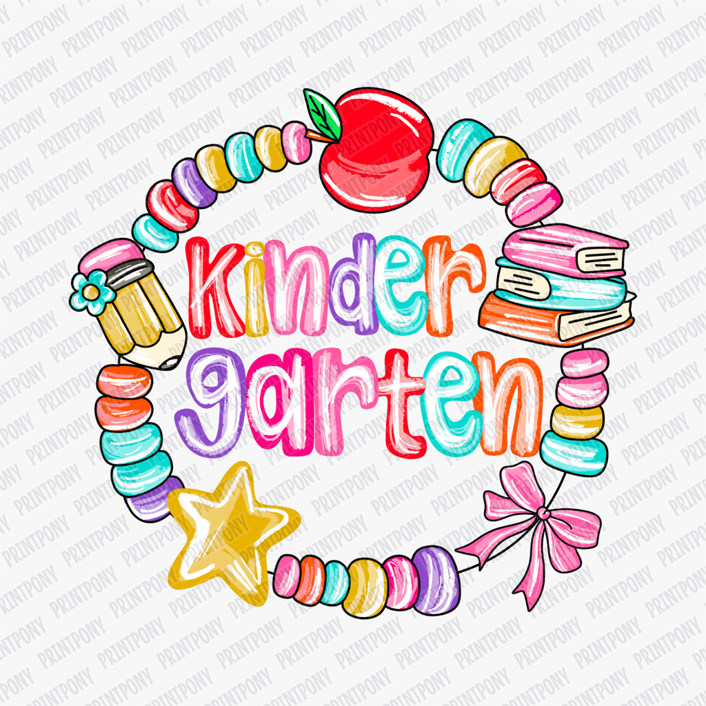 Kindergarten Bracelet Design DTF transfer - PrintPony