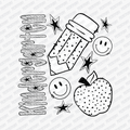Kindergarten Dotted DTF transfer - PrintPony