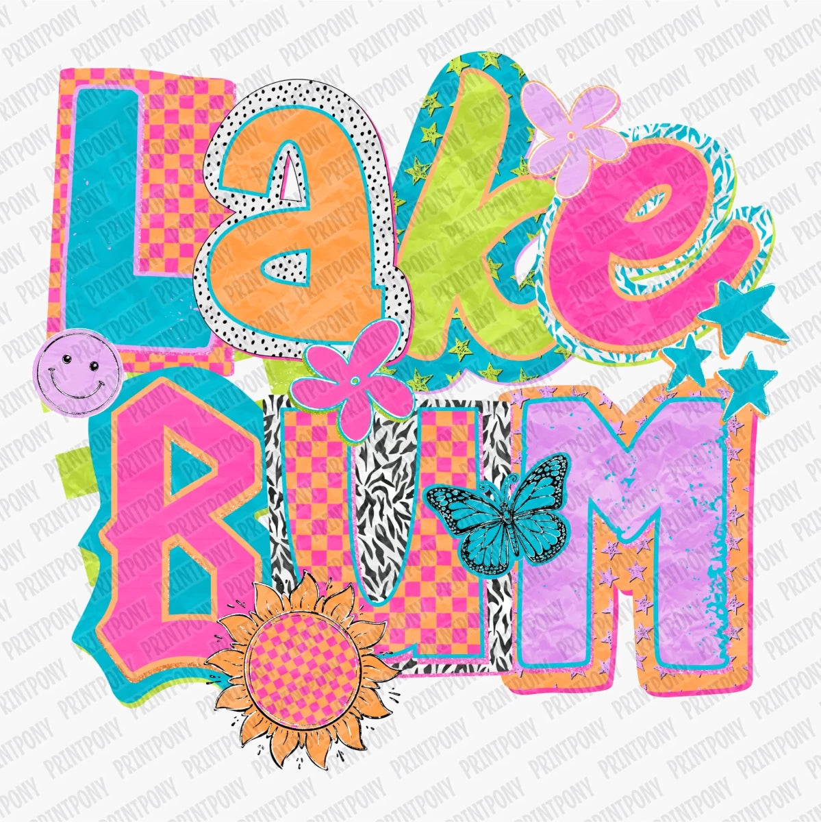 Lake Bum Neon DTF transfer - PrintPony