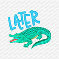 Later Gator DTF transfer - Blue - PrintPony