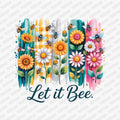 Let it Be Floral DTF Transfer - PrintPony