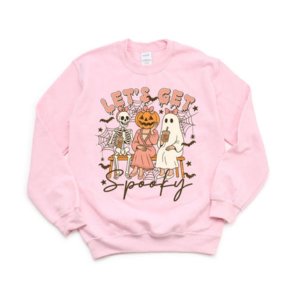 Let's Get Spooky, Skeleton, Pumpkin, and Ghost Halloween DTF Transfer - PrintPony™