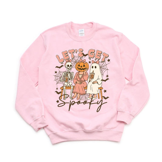 Let's Get Spooky, Skeleton, Pumpkin, and Ghost Halloween DTF Transfer - PrintPony™