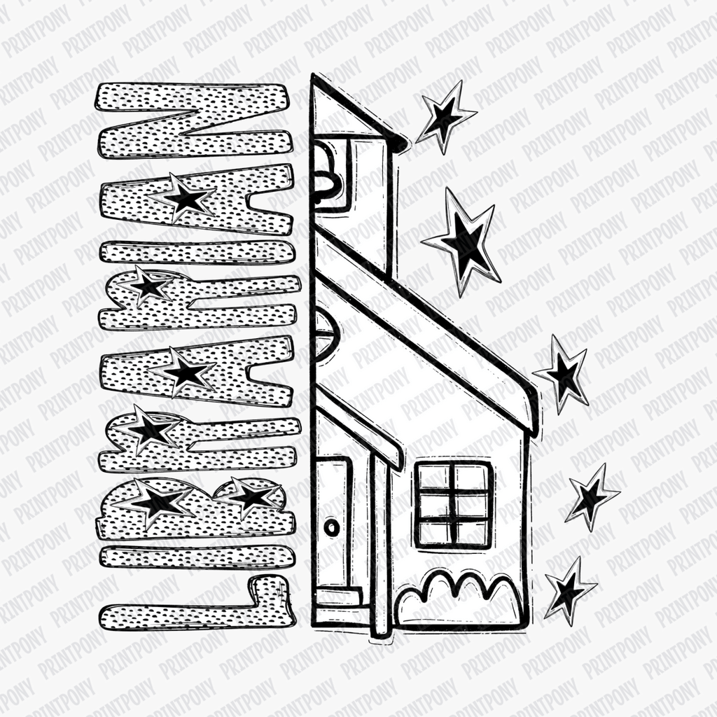 Librarian Dotted DTF transfer - PrintPony