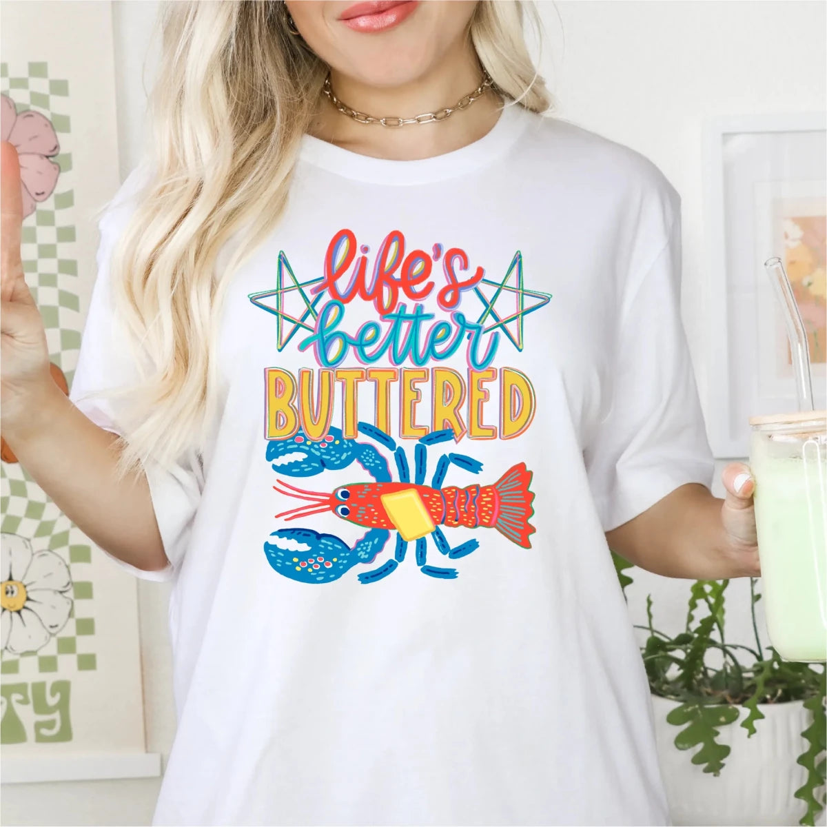 Life Is Better Buttered DTF Transfer - PrintPony