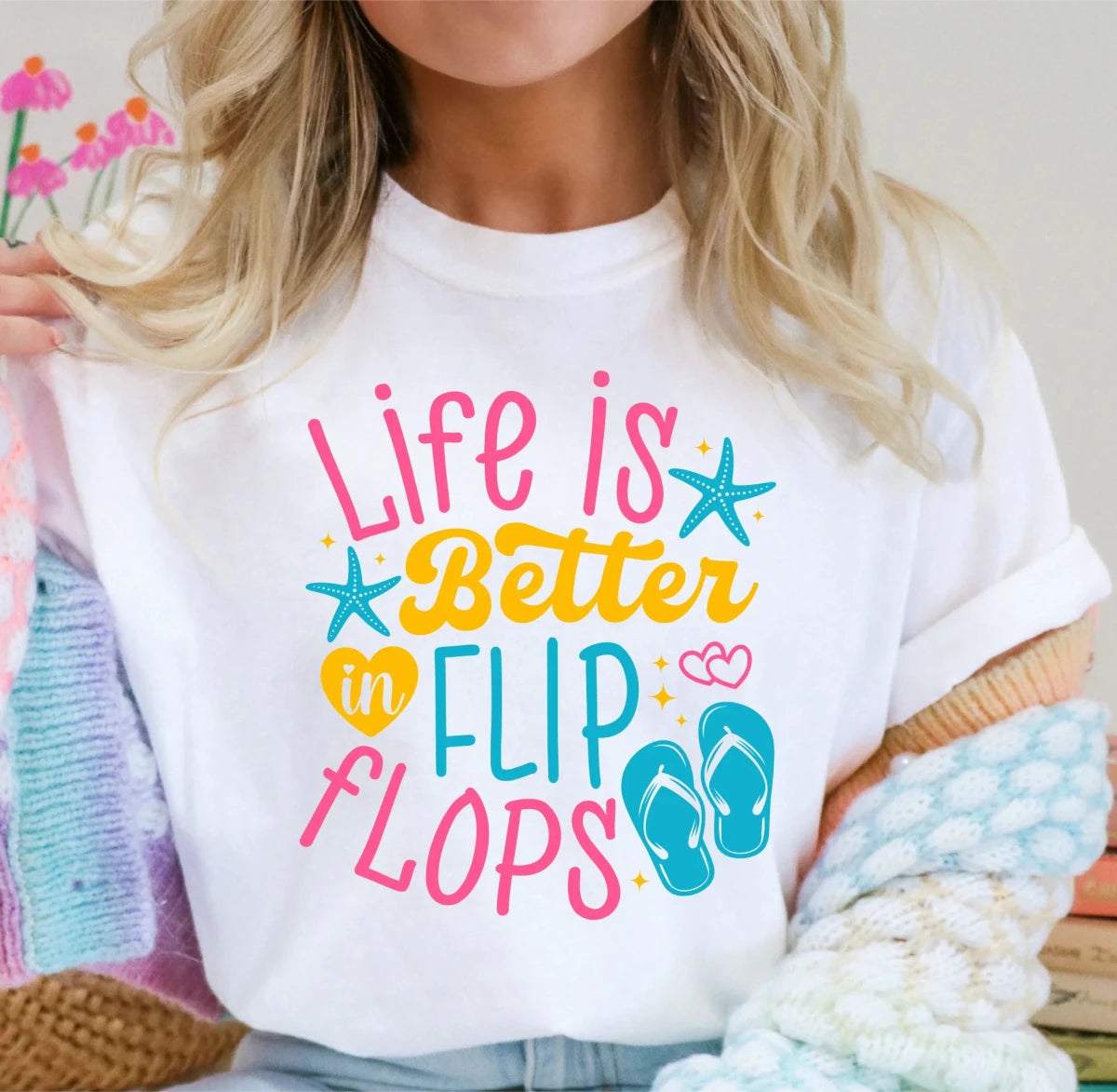 Life Is Better in Flip Flops DTF Transfer - PrintPony