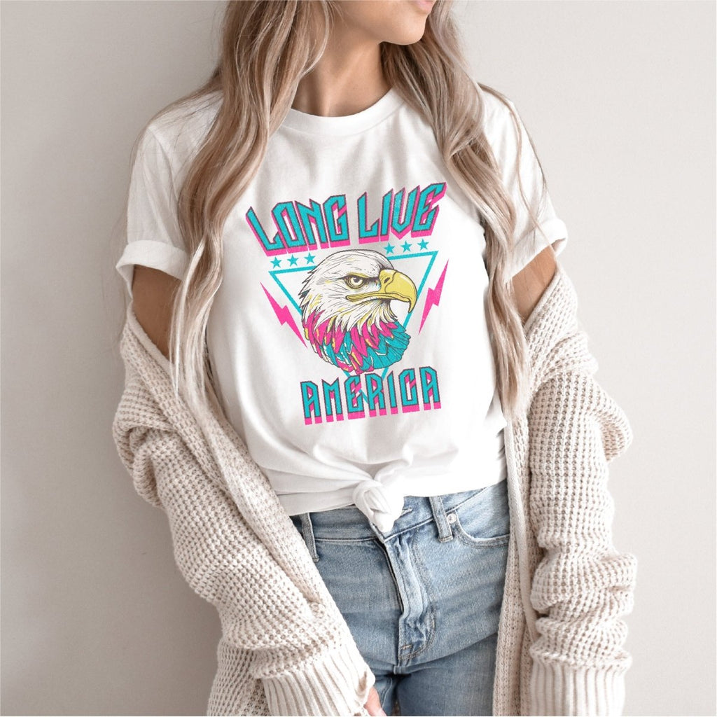 Long Live America Patriotic DTF transfer - PrintPony