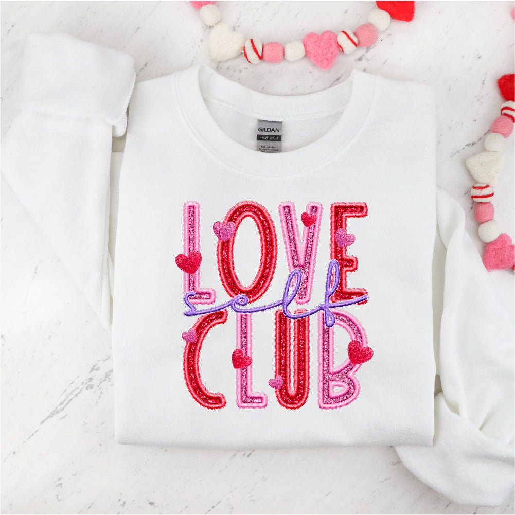 Love Club Faux Embroidered DTF Transfer - PrintPony