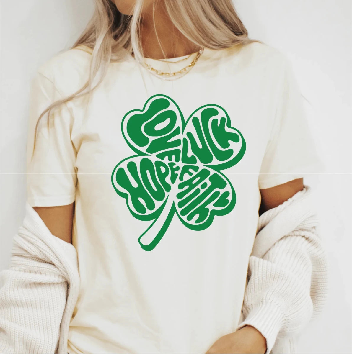 Love, Luck, Faith, Hope DTF Transfer - PrintPony