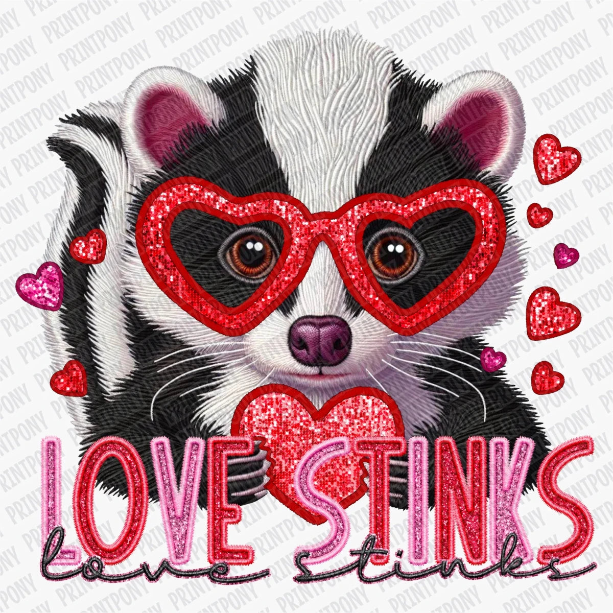 Love Stinks Valentine DTF Transfer - PrintPony