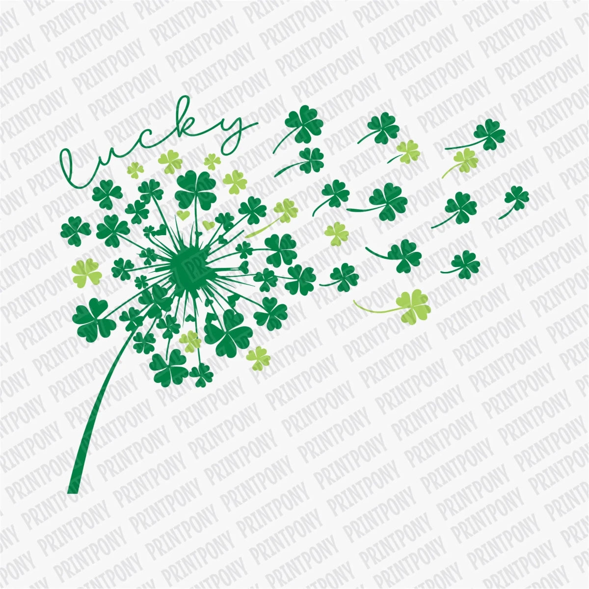 Lucky Clovers DTF Transfer - PrintPony