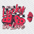 Lucky in Love DTF Transfer with Pocket - PrintPony