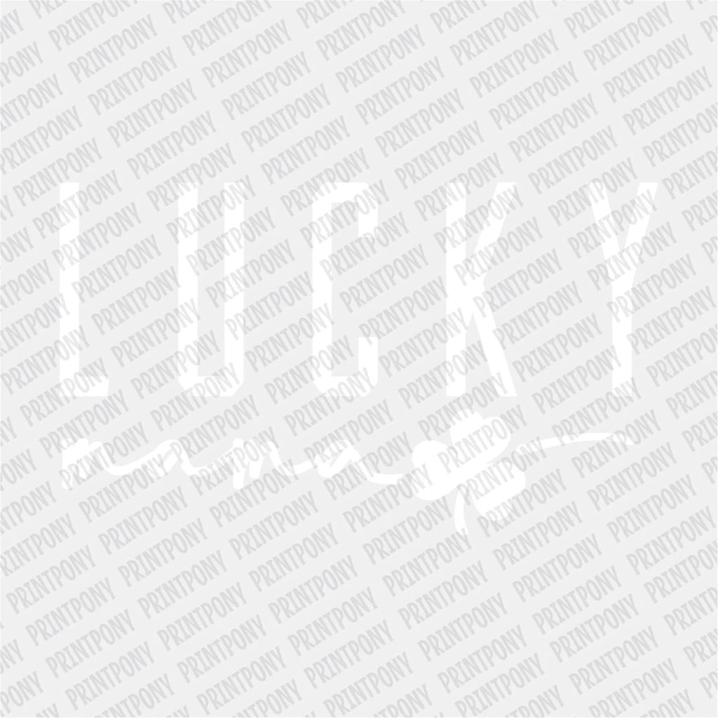 Lucky Mama Shamrock (White) DTF Transfer - PrintPony