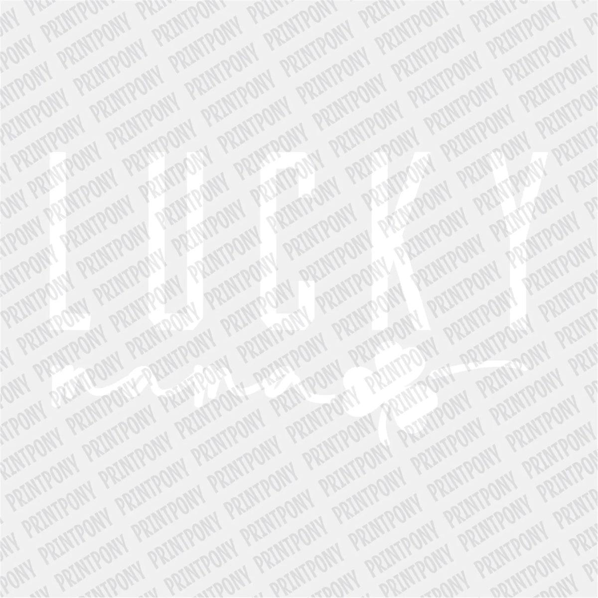 Lucky Mama Shamrock (White) DTF Transfer - PrintPony
