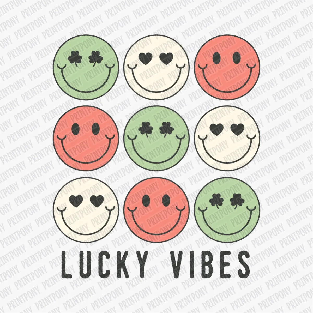 Lucky Vibes St. Patrick's Day DTF Transfer - PrintPony