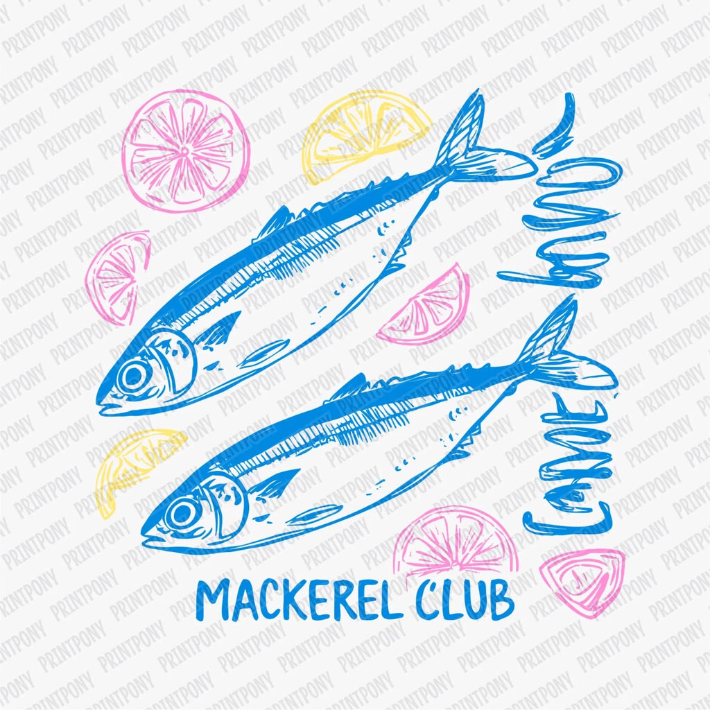 Mackerel Club DTF Transfer - PrintPony