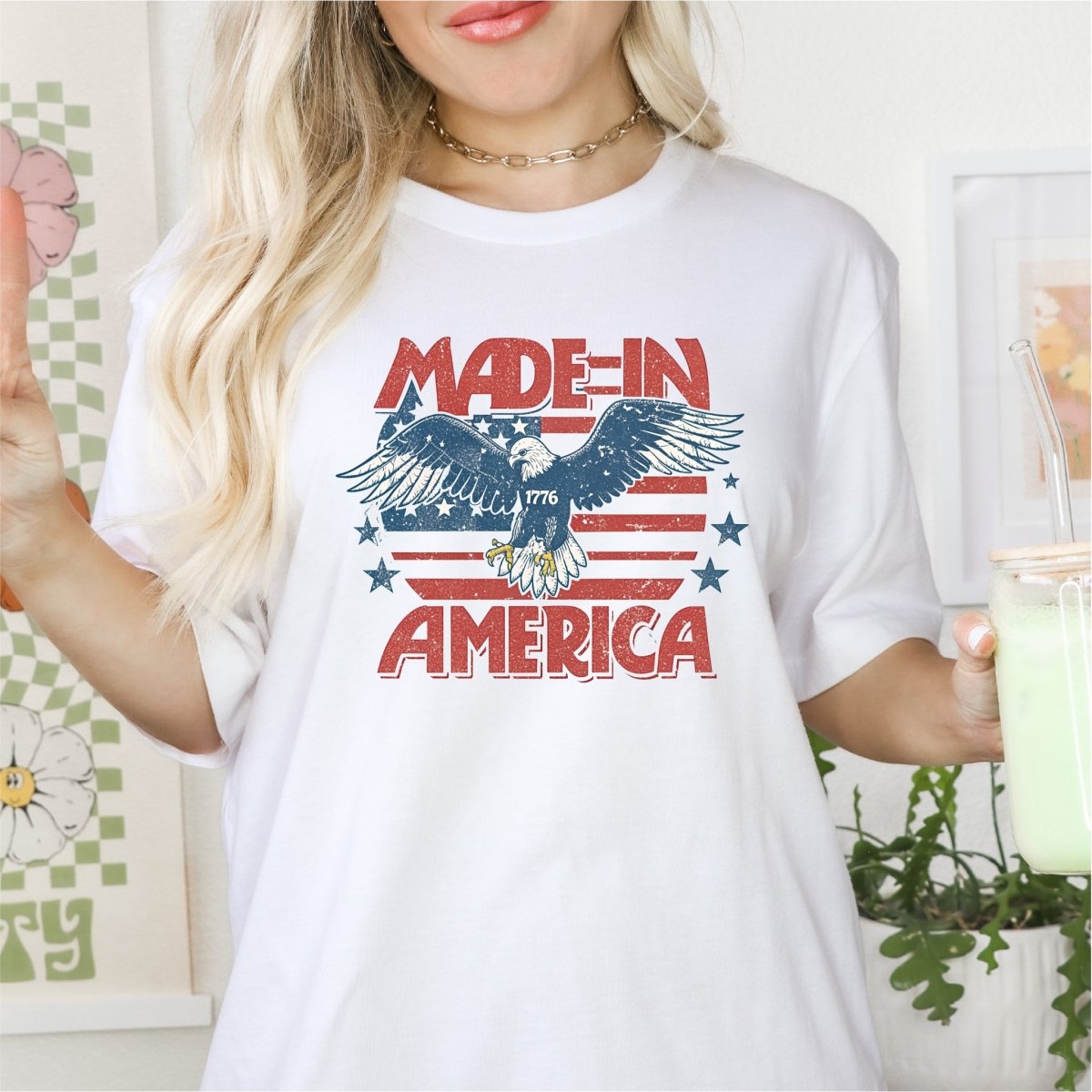 Made in America Retro Patriotic DTF transfer - PrintPony