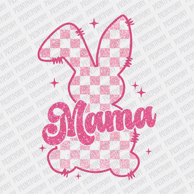 Mama Pink Bunny DTF transfer - Print Pony™