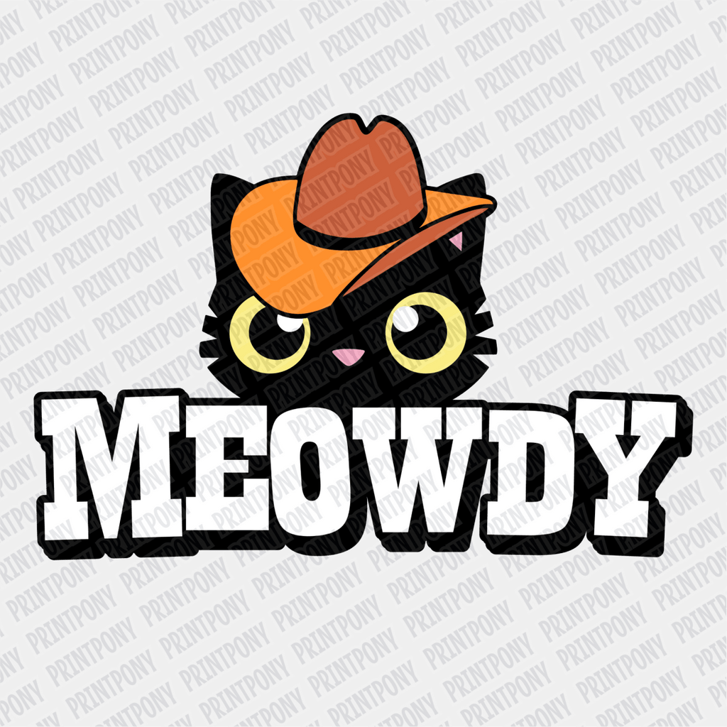 Meowdy - DTF Transfer - PrintPony