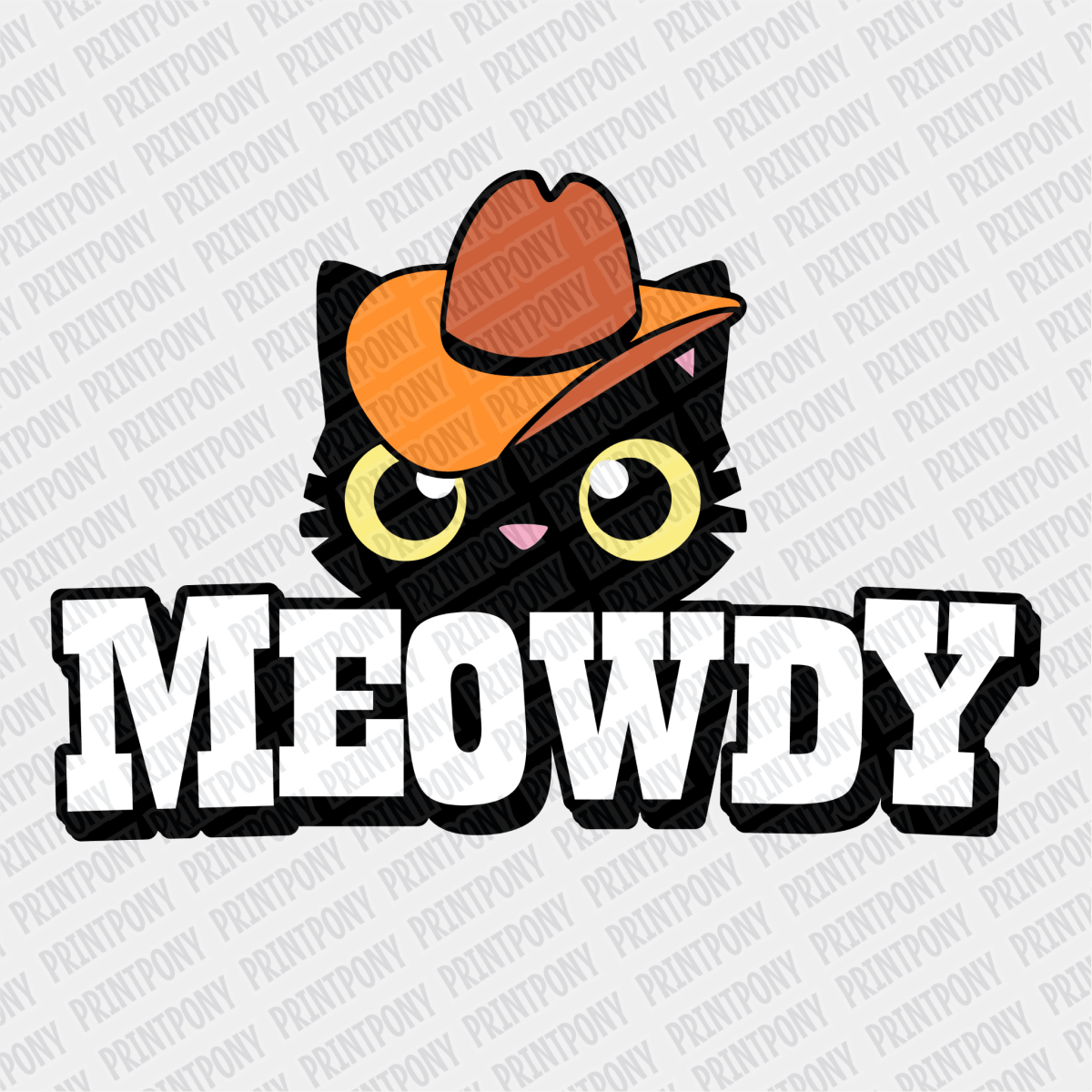 Meowdy - DTF Transfer - PrintPony