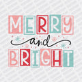 Merry and Bright Vintage DTF transfer - Print Pony‚Äö√ë¬¢