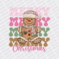 Merry Christmas Gingerbread DTF transfer - Print Pony‚Äö√ë¬¢