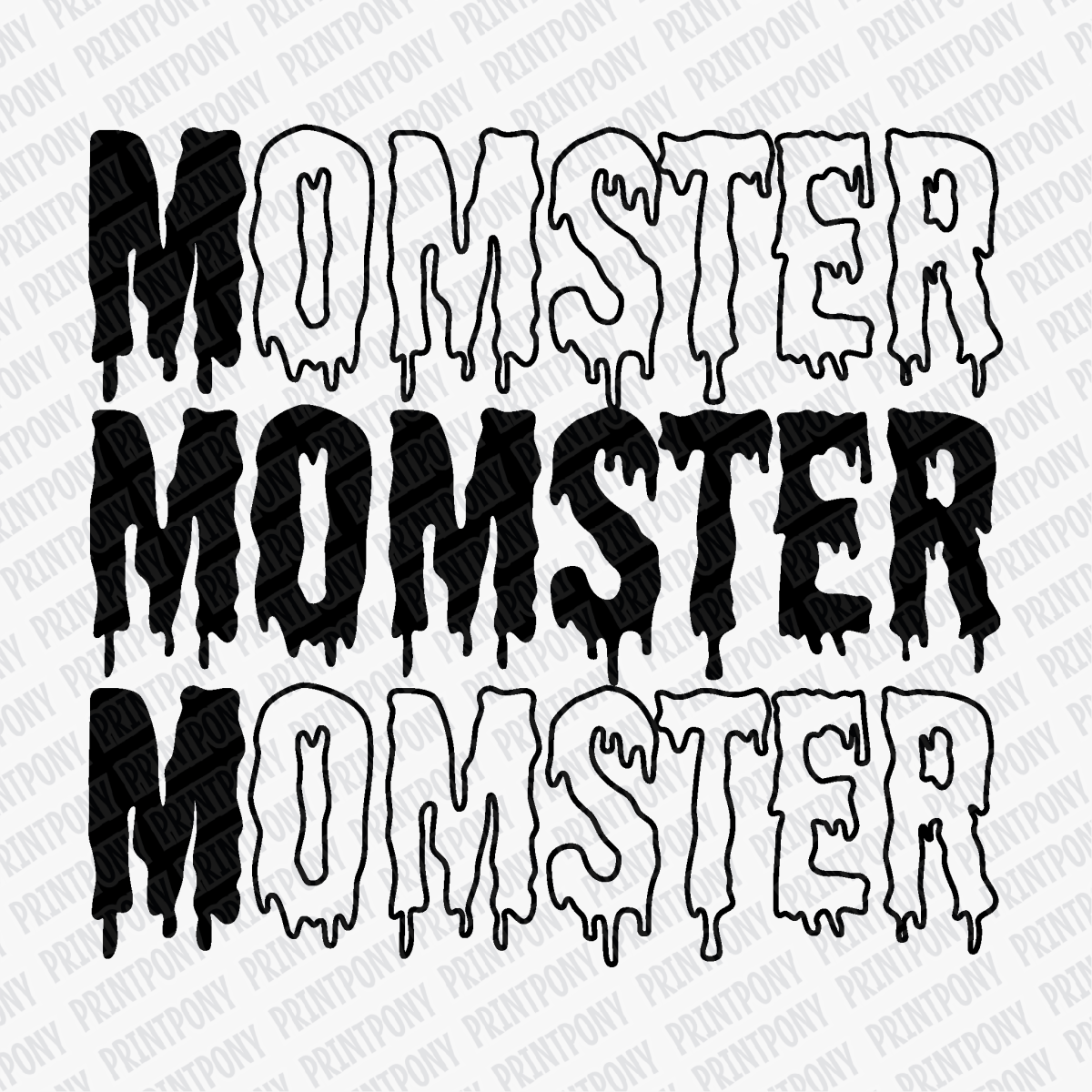 Momster Halloween DTF Transfer - PrintPony™