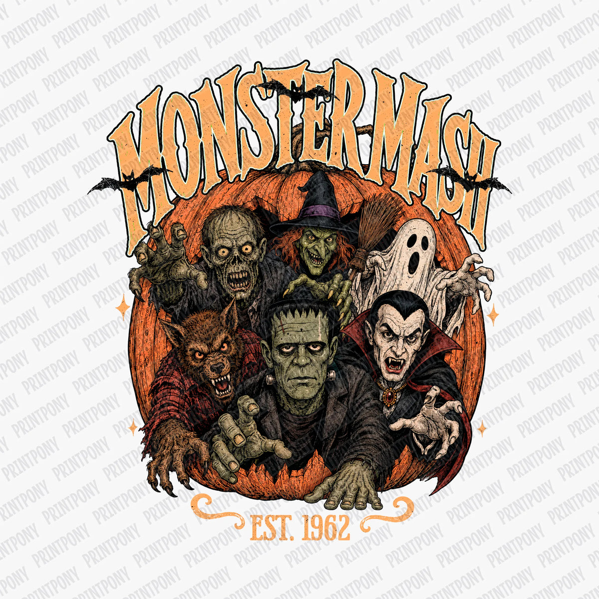 Monster Mash - DTF Transfer