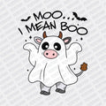 Moo... I Mean Boo DTF transfer - PrintPony